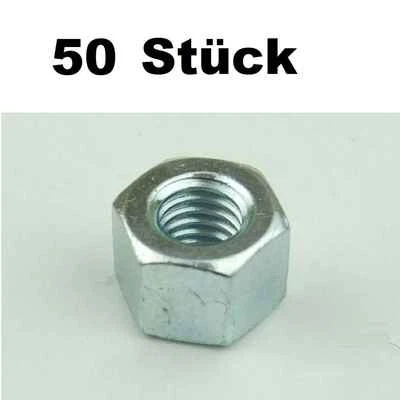 50 Sechskantmuttern M6 für Rackschienen Rackmuttern Rack Sechskantmuttern Mutter - Bild 1 von 3