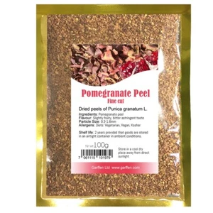 Pomegranate Peel Fine Cut 100g - Picture 1 of 2