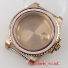 40mm watch case and Bracelet Gold PVD Plated Sapphire Glass for nh35 nh36 miyota