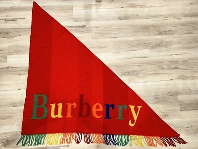 Bufanda chal Burberry 2018 Rainbow Pride OS triangular Foto 1 de 4