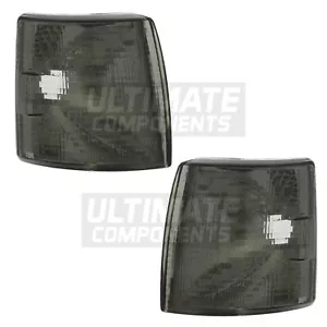 Front Indicator Lights Lamps VW Transporter T4 Van 1990-2003 Smoked Lens 1 Pair - Picture 1 of 24