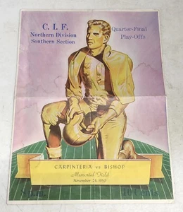 CIF Northern Division Southern Sec. Quater Final 1950 CARPINTERIA vs BISHOP - Picture 1 of 12