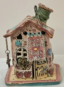 BLUE SKY CLAYWORKS HEATHER GOLDMINC COZY COTTAGE QUILT SHOP SEWING THEME - Picture 1 of 7