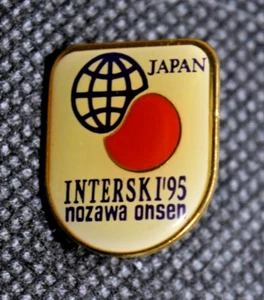Nozawa Onsen Ski Resort Japan Inter Ski '95 Ski Pin - Bild 1 von 3