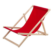 Bain de soleil pliante chaise longue de plage en bois réglable en bois de pin.