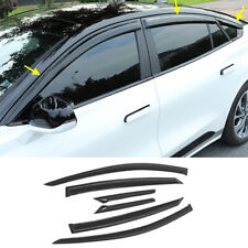 FOR New Ford Taurus 2023 Black Window Door Visor Vent Shades Sun Rain Guard 6PCS