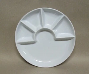 Servizio Ware BIANCO ROTONDO 5 SCOMPARTI PIATTO VASSOIO - Foto 1 di 2