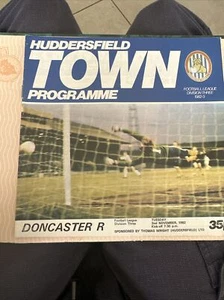 1982 Huddersfield Town v Doncaster Rovers Football/Soccer Programme - Picture 1 of 3
