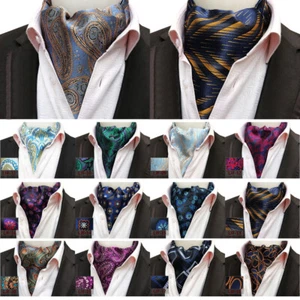 Corbata para Hombres Paisley Floral Flor Geométrica Corbata Ascot Boda Fiesta - Imagen 1 de 23