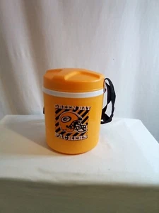 Cubo de almuerzo redondo amarillo Greenbay Packers con 2 contenedores y cuchara plegable. EC - Imagen 1 de 11