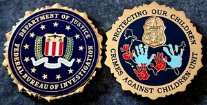 FBI - CAC - Crimes Against Children - "HANDPRINTS" GLDT Version - Challenge Coin - Bild 1 von 3
