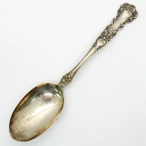 STERLING SILVER GORHAM BUTTERCUP 8-3/8'' SERVING SPOON NO MONOGRAM .925 - Picture 1 of 5