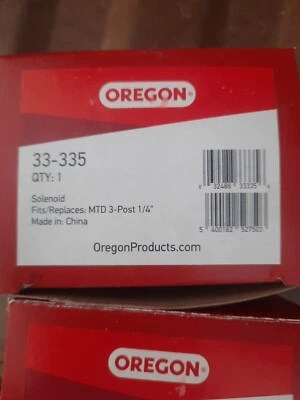 Solenoide Oregon 33-335 3 postes para modelos MTD reemplaza 725-1426 Foto 1 de 4
