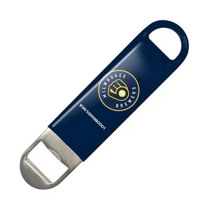 MLB Vinyl Covered Long Neck Bottle Opener, 7" (Milwaukee Brewers) - Picture 1 of 1