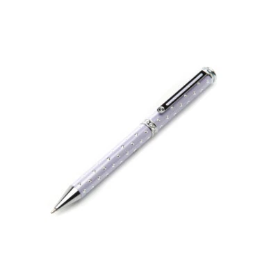 Bolígrafo Cristal Plateado Plato Elegante Lujoso Embalaje Todos los Colores Foto 1 de 3