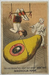 Vintage Advertising Trade Card Magnolia Ham - Picture 1 of 4