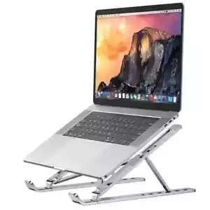 Portable Adjustable Aluminum Alloy Laptop Stand Foldable Notebook Cooling Holder - Picture 1 of 8
