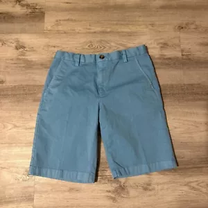 Vineyard Vines Boys Size 18 Lagoon Blue Chino 7in Cotton Classic Shorts - Picture 1 of 7