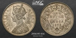 1875(B) INDIA RUPEE AU 58 - Picture 1 of 3
