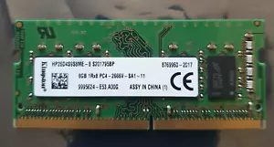 Kingston PC4 21300 8GB 1X8GB HP26D4S9S8ME-8 BP DDR4 1Rx8 PC4-2666V Memory Ram - Picture 1 of 1