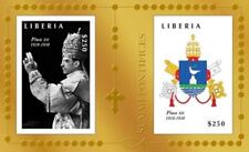Liberia - 2011 - POPES OF THE 20TH CENTURY - Pope Pius XII - Gold Stamp - MNH