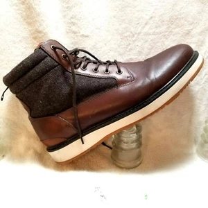 Zapatos informales Express de caña alta para hombre talla 13 grises y marrones con cordones #6404 - Imagen 1 de 9