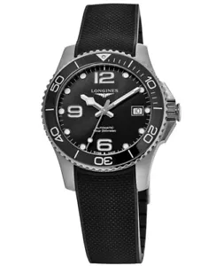 Nuevo reloj Longines HydroConquest automático esfera negra para hombre L3.780.4.56.9 - Imagen 1 de 4