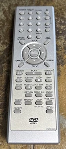 Lettore TV/DVD vintage telecomando OEM 076R0HE02B argento funziona con cover posteriore - Foto 1 di 3
