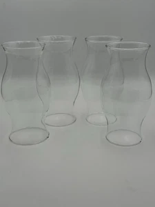 Clear Glass Candle Hurricane Style Chimney 3.5’ Wide 8.5” Tall - Picture 1 of 6