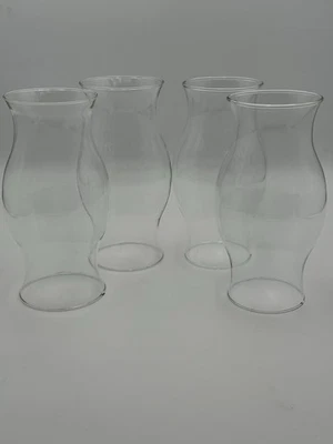 Clear Glass Candle Hurricane Style Chimney 3.5’ Wide 8.5” Tall - Image 1 of 4
