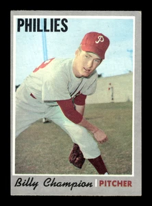 1970 Topps # 149 Billy Champion Card Philadelphia Phillies - Picture 1 of 2