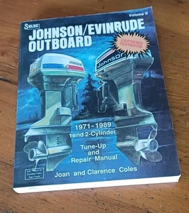 Seloc Johnson Evinrude Outboard 1971-1989 Tune up Repair 1 & 2 Cylinder - Coles - Foto 1 di 2