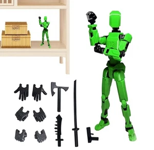 3D Stop Motion Modell Kit Action Figur Dummy Grün Neu - Bild 1 von 3