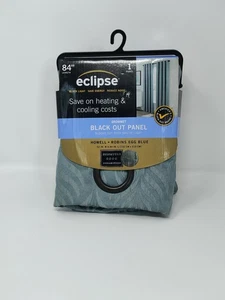 ECLIPSE Signature Grommet Blackout Panel Curtain 42” W X 84”L Robins Egg  Blue - Picture 1 of 2