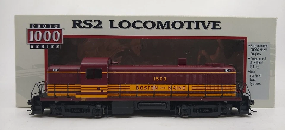 Proto 1000 920-35136 HO Scale Boston & Maine Alco RS-2 Diesel Locomotive #1503 - Image 1 of 4