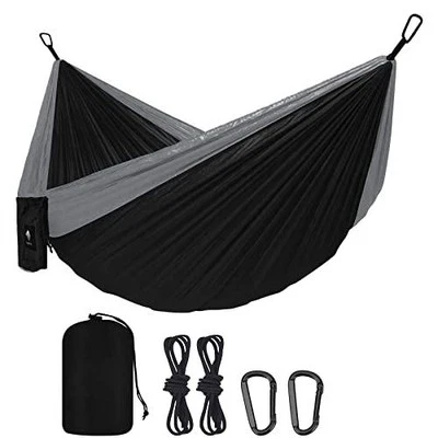 Camping Hammock Portable Ultralight Breathable Nylon 5 FT Straps 150kg Capacity - Image 1 of 4