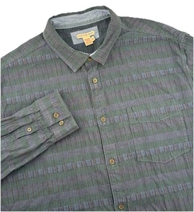 Camisa con botones de manga larga de carbono 2 cobalto para hombre XL a rayas multicolor  - Imagen 1 de 6