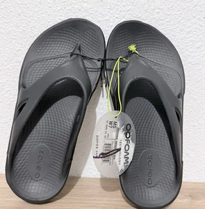 Oofos Unisex  OOriginal Thong Sandals - BLACK  - Mens 5 or Womens 7 - Picture 1 of 5