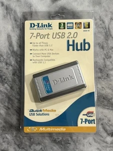 D-Link DUB-H7 7-Port USB 2.0 Hub External High Speed Expansion Hub - Picture 1 of 4