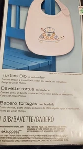 Dimensions Turtles Bib Embroidery Kit - Picture 1 of 1