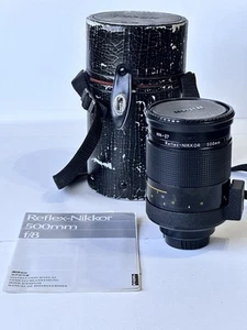 Come nuovo - obiettivo Nikon 500 mm F/8 N Reflex Nikkor MF con custodia, tappo obiettivo, cappuccio, filtro - Foto 1 di 9