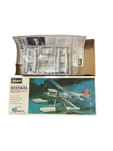 Vintage Heinkel He51B-2/A-1 German Fighter Float Plane Hasegawa 1/72 Sealed NOS - Picture 1 of 14
