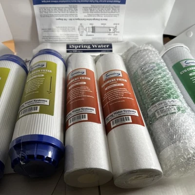 iSpring Reverse Osmosis RO Replacement Water Filter Pack -1 Year Supply X 7 Pcs - Image 1 of 4