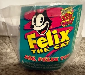 NUOVO SIGILLATO Felix The Cat Spinning Fortune Teller 1996 Wendys giocattolo pasto per bambini - Foto 1 di 2