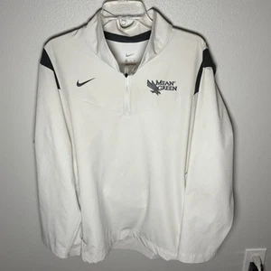 Nike North Texas UNT Mean Green XXL Player/Team Issue L/S 1/2 Zip Coaches Jacket - Picture 1 of 11