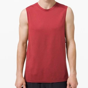 Canotta Lululemon Metal Vent Tech senza maniche 2.0 Activewear rosso scuro taglia small - Foto 1 di 14