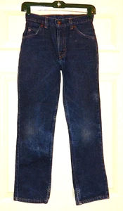 Vintage Levi's 506 Student Orange Tab Blue Jeans Size 12- 26x26 NOW 26 x 25"- 9S - Picture 1 of 5
