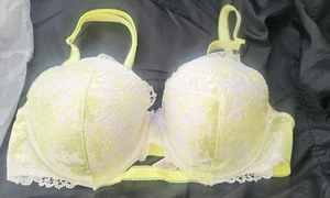 Victoria's Secret Dream Angels Lined Demi Bra 34D NWT Yellow - Picture 1 of 10