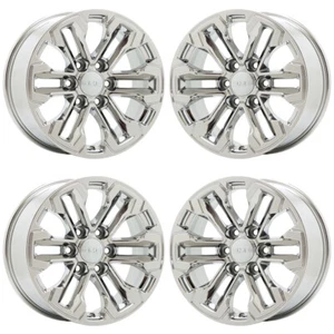 18" GMC Sierra Silverado 1500 Truck Bright Chrome wheels OEM set 5905 EXCHANGE - Picture 1 of 8