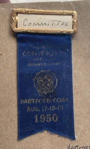 Insignia prendedor Connecticut de la Convención de la Legión Americana 1950 - Imagen 1 de 1